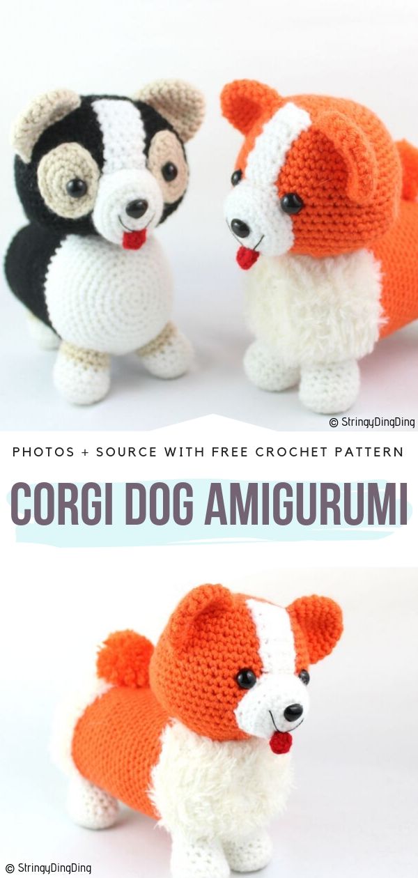Corgi Dog Amigurumi Free Crochet Pattern