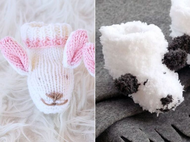 Cute Animal Baby Slippers Free Knitting Patterns