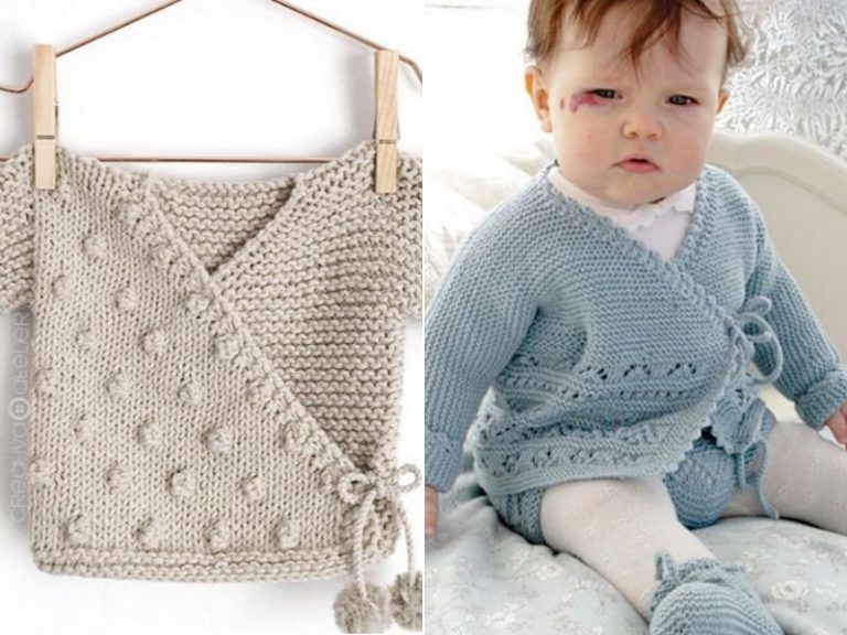 Cute Baby Kimonos Free Knitting Patterns