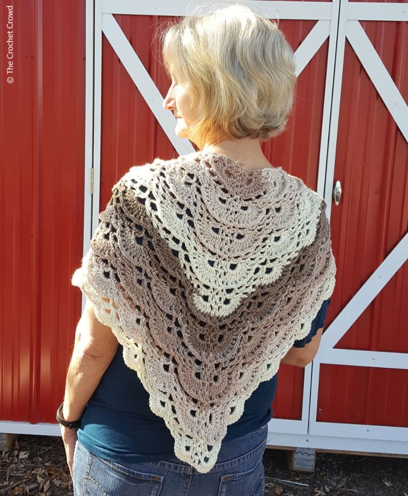 Fluffy Meringue Shawl Free Crochet Pattern