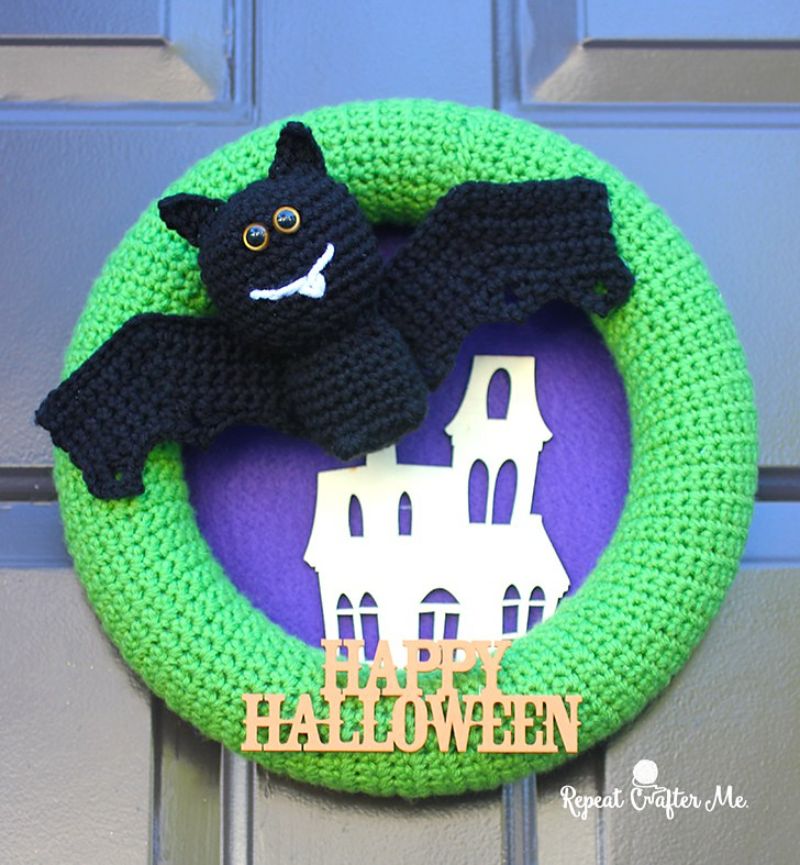 Halloween Bat Wreath