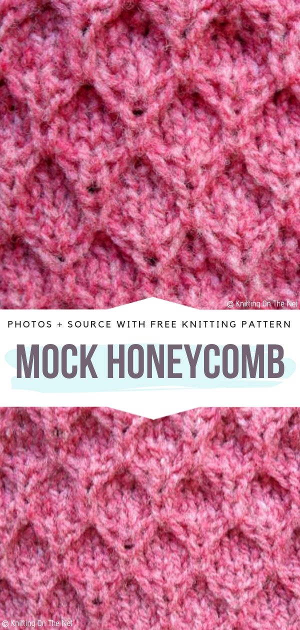 Knit Honeycomb Stitch