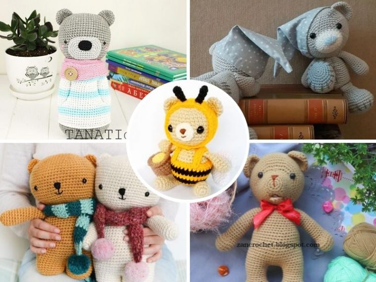 Sweet Crochet Teddy Bear - 20 Free Patterns