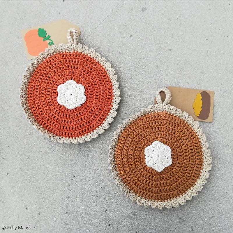 Pumpkin Pie Crochet PotHolders