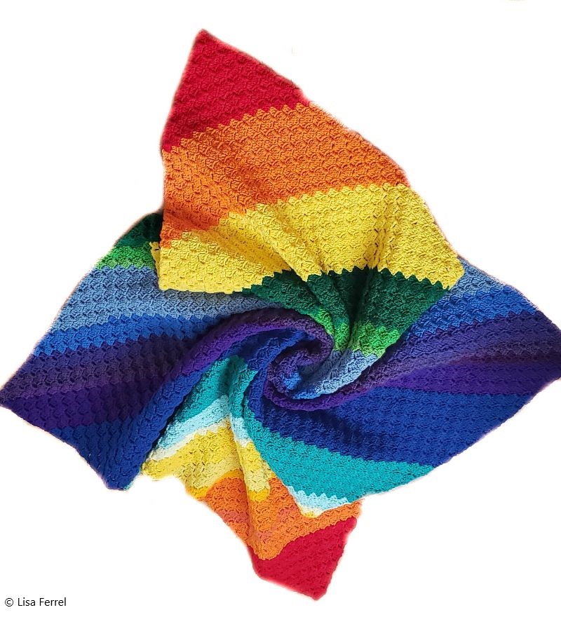 Rainbow C2C Blanket
