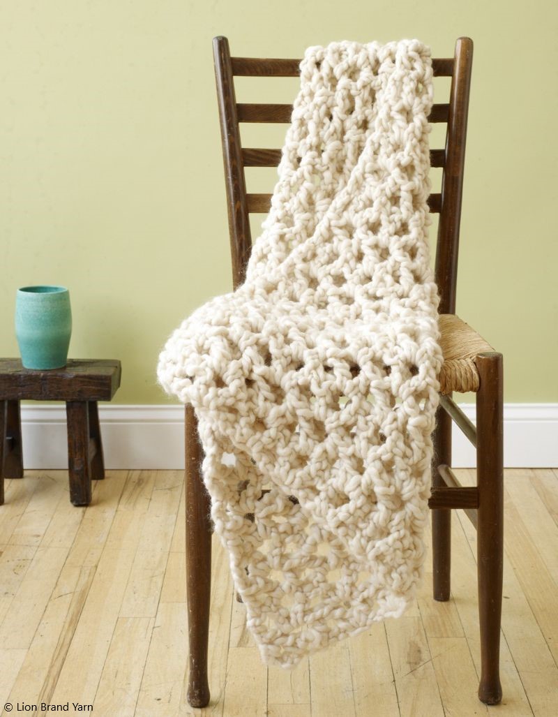 Crochet V-Stitch Lapghan
