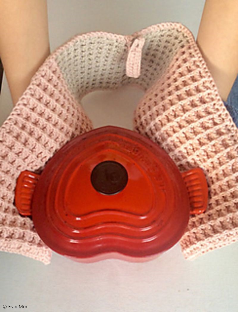 Waffle Double Handed Oven Mitt