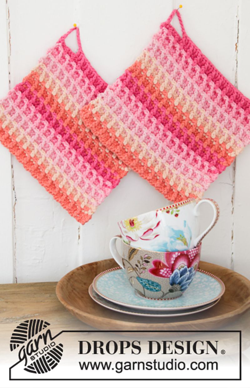 Waffle Stitch Dishcloths