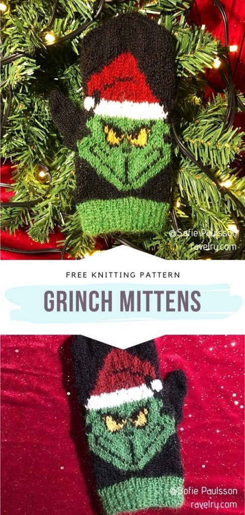 Festive Knitted Mittens - Ideas and Free Patterns