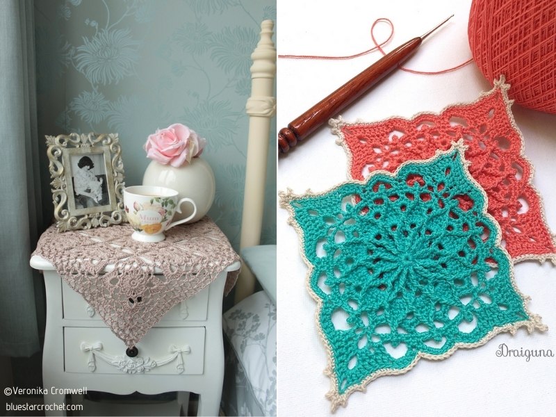 Exquisite Crochet Squares - Ideas and Free Patterns