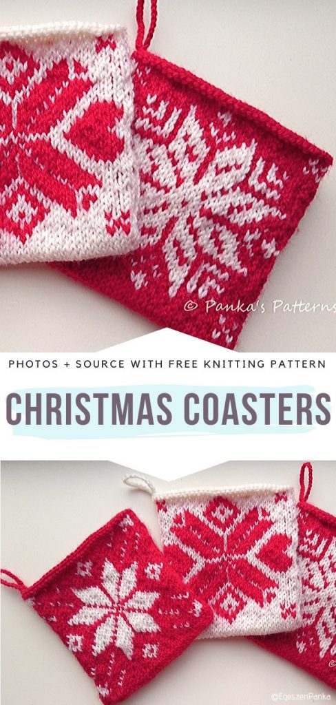 Festive Coasters Free Knitting Patterns