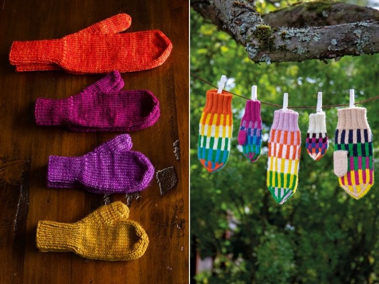 Easy Family Mittens Free Knitting Pattern