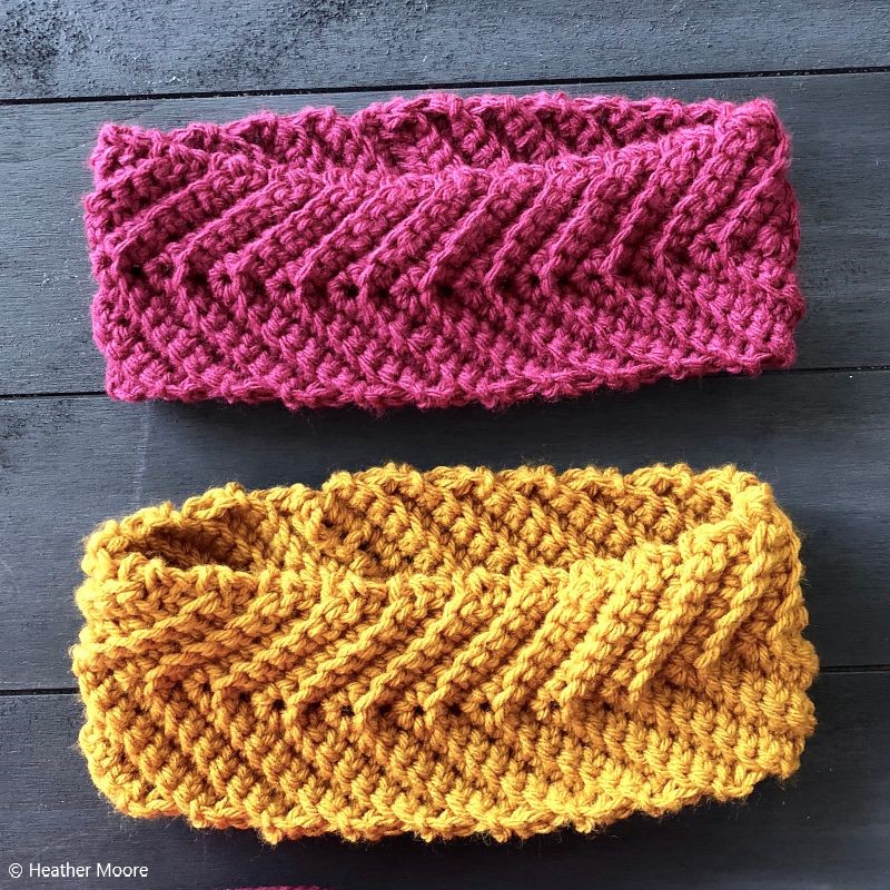 Crochet Pattern Arrow Headband 