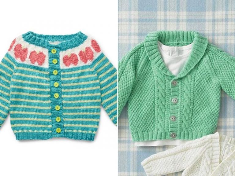 Charming Baby Cardigans Free Knitting Patterns