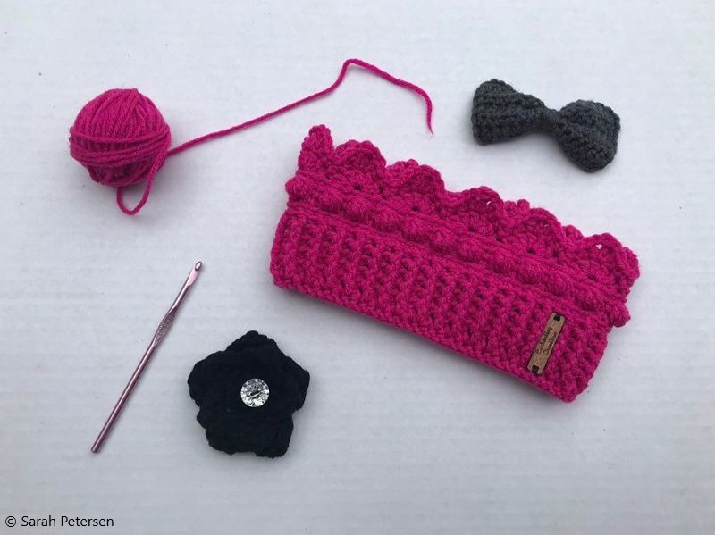 Crochet Pattern Crown Ear Warmer 