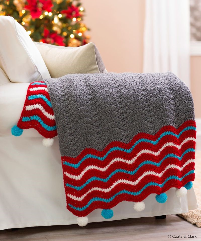 Crochet Holiday Throw 