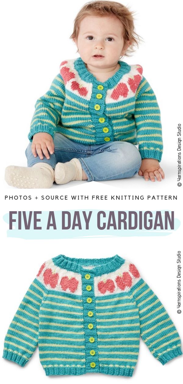 Charming Baby Cardigans - Free Knitting Patterns