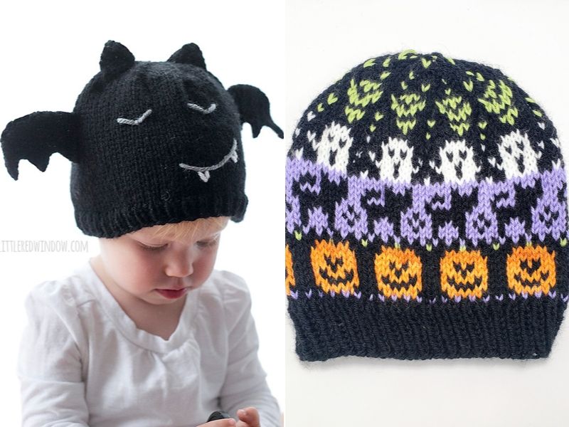 Fun Halloween Knitted Hats Free Patterns