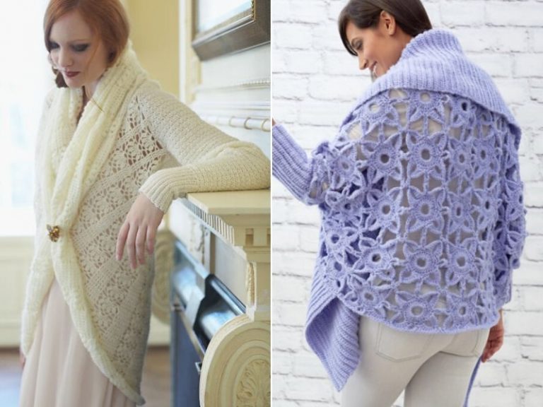Free Patterns Glamorous Crochet Cardigans