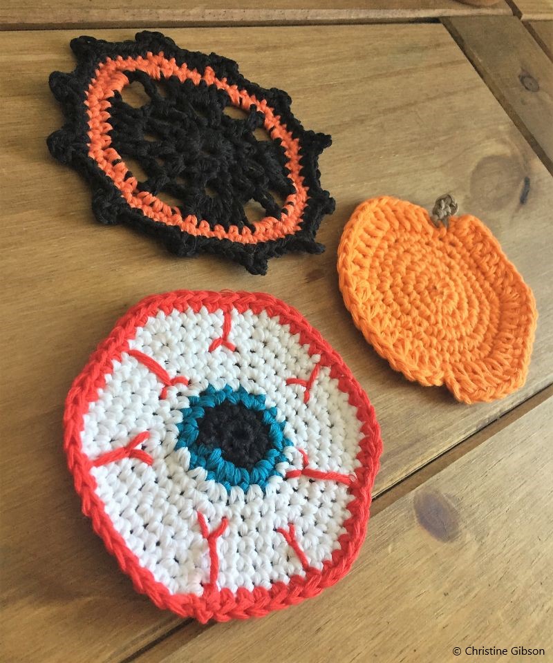 Halloween Crochet Coasters 