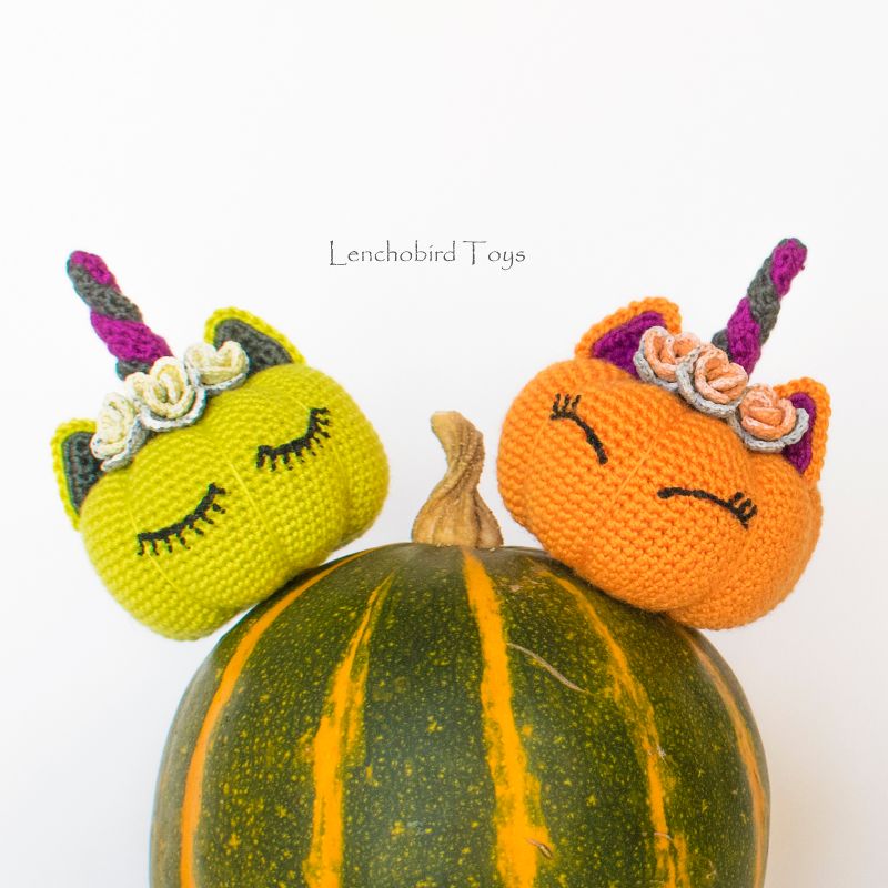 Pumpkin Unicorn Amigurumi 
