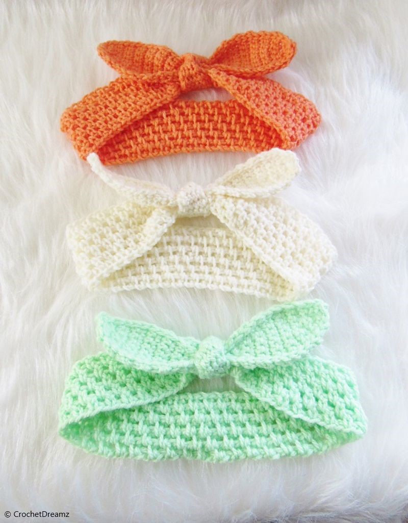 Free Crochet Pattern Knot Me Up Headband 