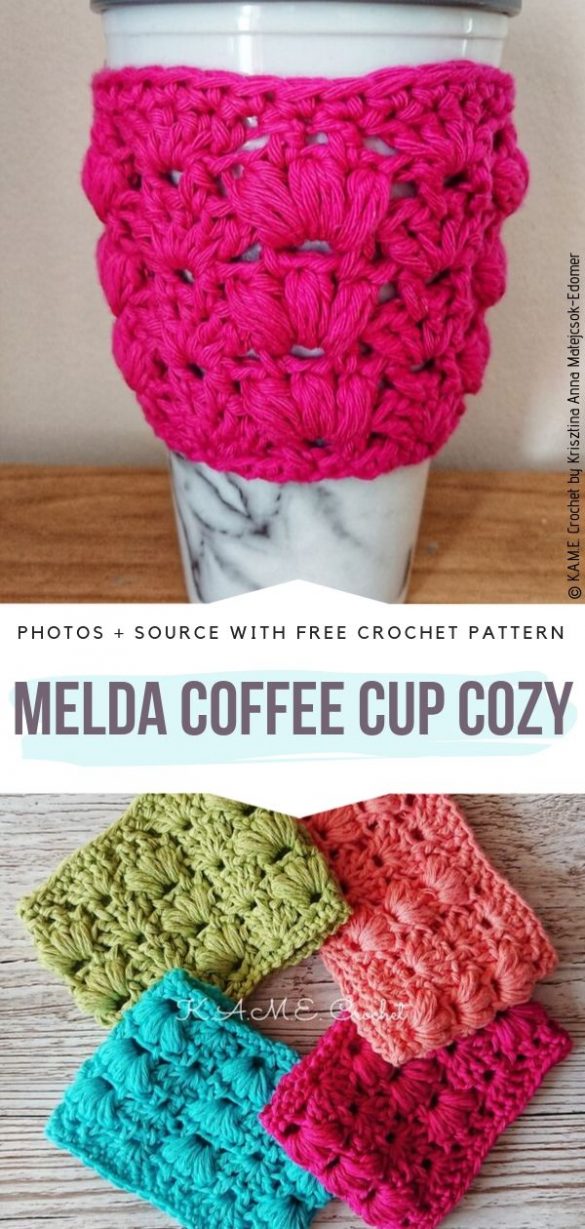 Cute and Simple Mug Cozy - Ideas Free Crochet Patterns