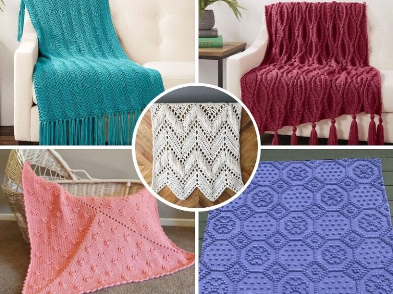 One Color Crochet Blanket Free Patterns