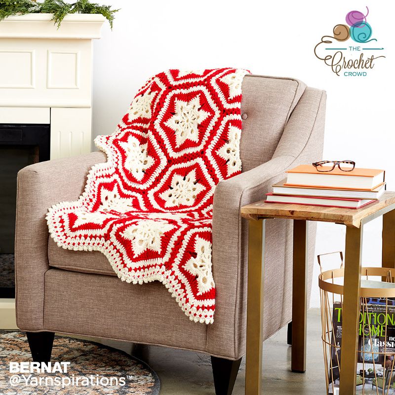 Scandinavian Snowflake Afghan 