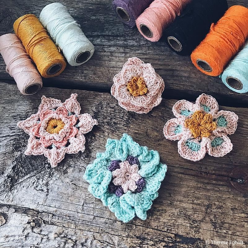 50 Beautiful Crochet Flowers - Free Patterns • Made From Yarn