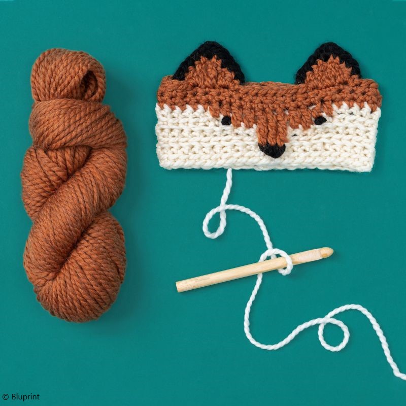 Free Crochet Pattern Sly Fox Headband 