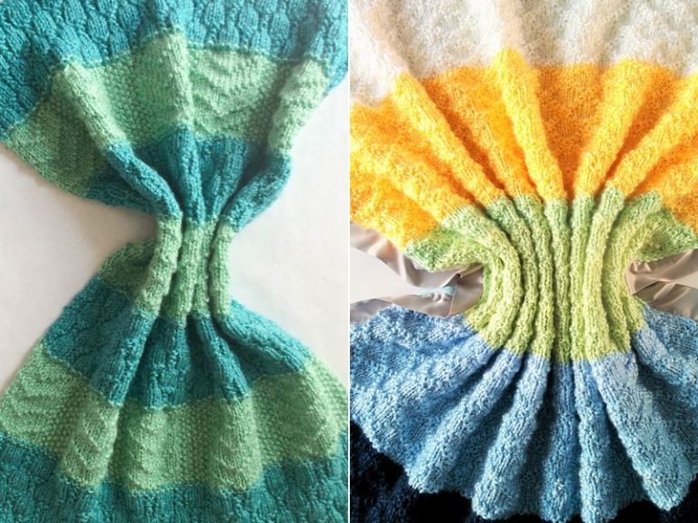 Free Patterns Textured Knitted Baby Blankets