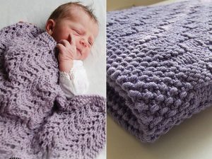 Warm Knitted Baby Blankets Free Patterns