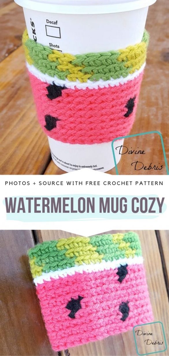 Cute And Simple Mug Cozy - Ideas Free Crochet Patterns