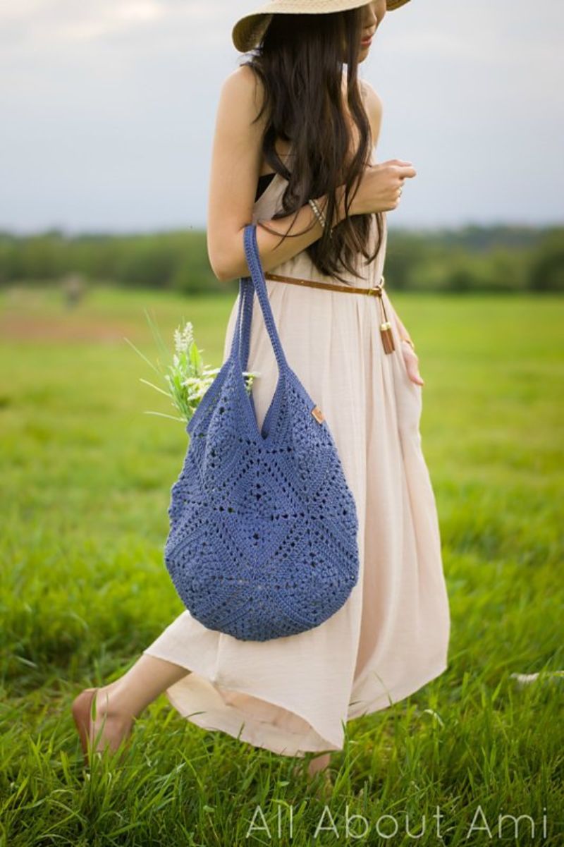 Wildrose Market Bag Free Crochet Pattern