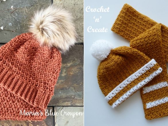 10+ Crochet Hat & Scarf Combination Patterns Ideas