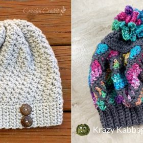 Gorgeous and Easy Beanies with Free Crochet Patterns