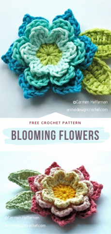 Pretty Crochet Flowers - Free Patterns