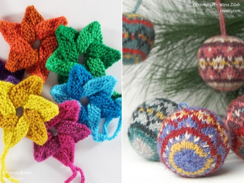 Very Merry Knitted Ornaments - Ideas and Free Patterns