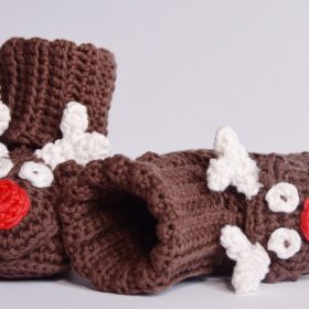 Baby Santa's Booties Free Crochet Patterns