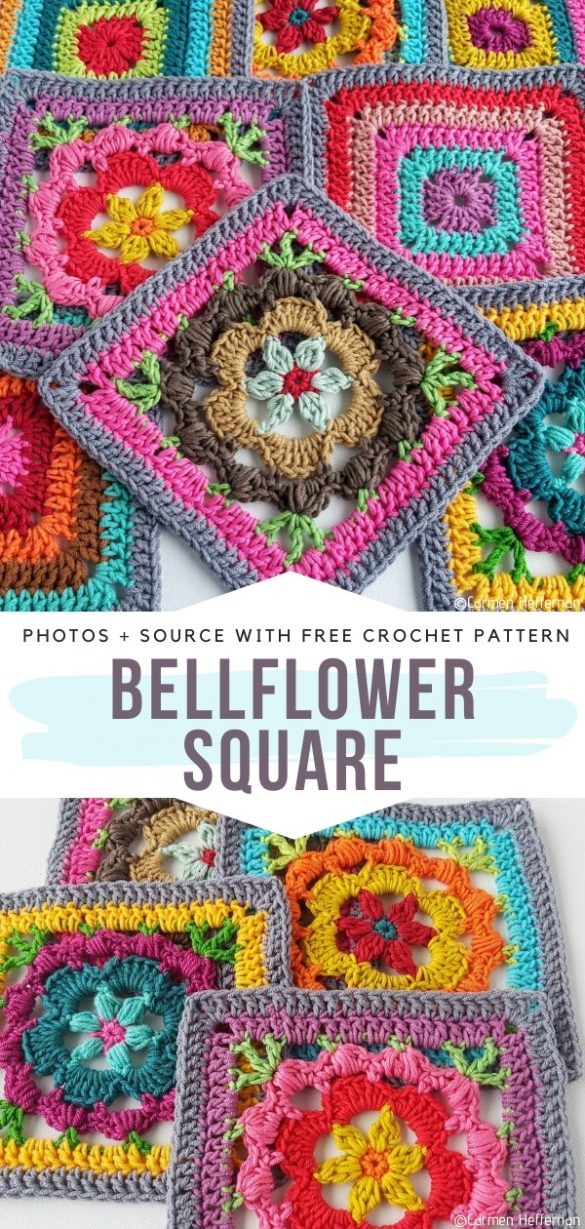 Burst of Color Squares - Free Crochet Patterns