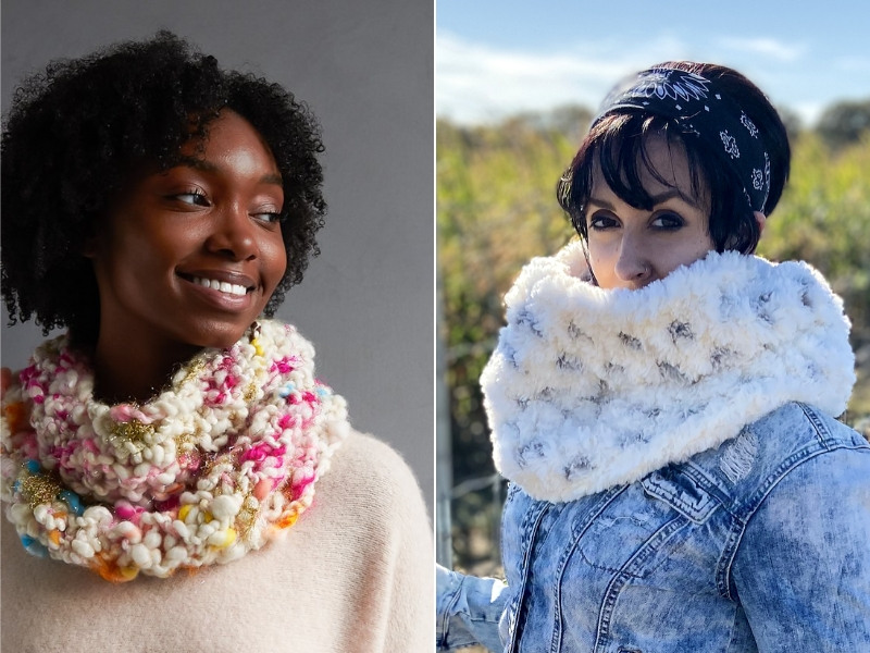 Big Chunky Cowls Free Knitting Patterns