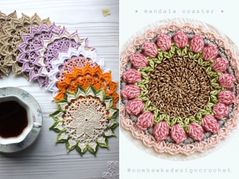 Blooming Coasters Free Crochet Patterns