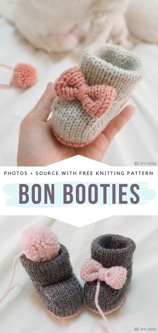 Bon Booties Free Knitting Pattern