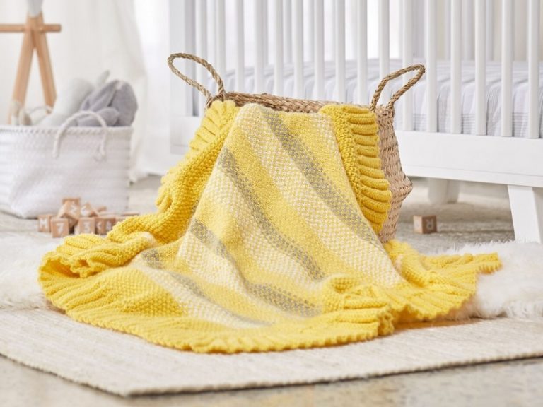 Embrace the Ruffles Baby Blankets Free Knitting Patterns