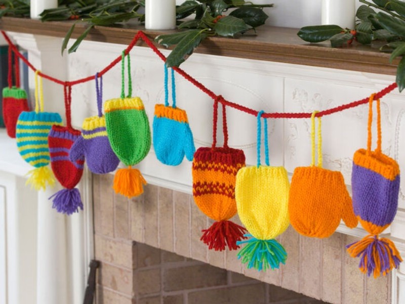 Festive Garlands Free Knitting Patterns