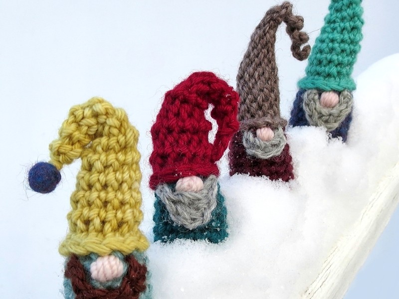 Pointy Hat Gnomes Free Crochet Patterns