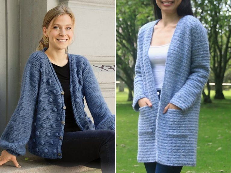 Heavenly Blue Cardigans Free Crochet Patterns-feature
