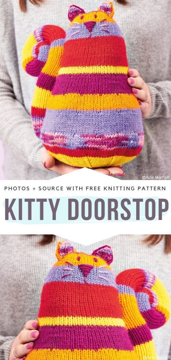 Tubby Door Stop Animals Free Knitting Patterns