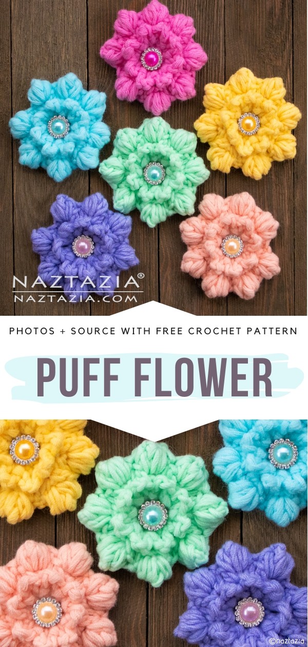 Puff Stitch Flowers